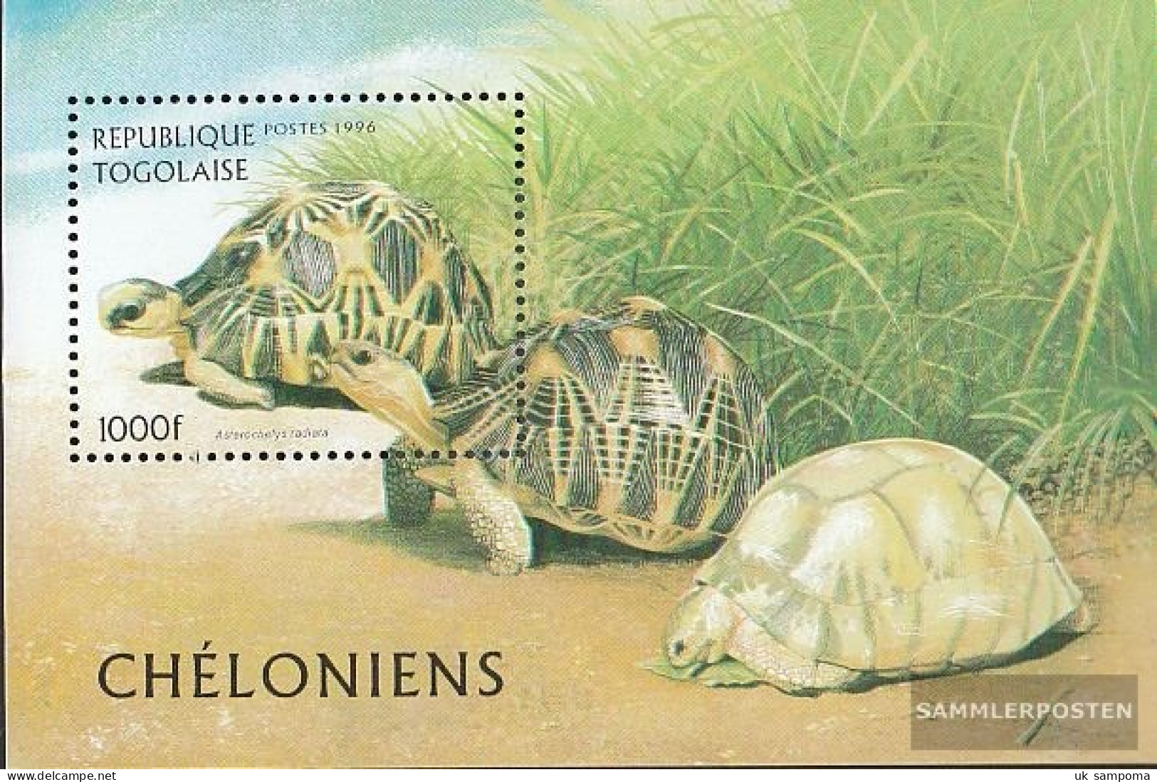 Togo Block401 (complete Issue) Unmounted Mint / Never Hinged 1996 Turtles - Togo (1960-...)