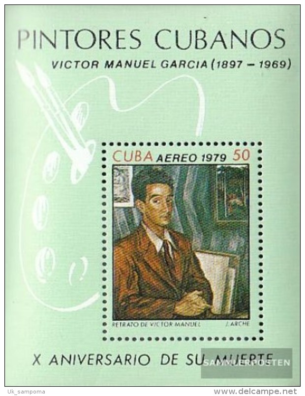 Cuba Block60 (complete.issue.) Fine Used / Cancelled  1979 Paintings Of V. Manuel - Blocks & Sheetlets