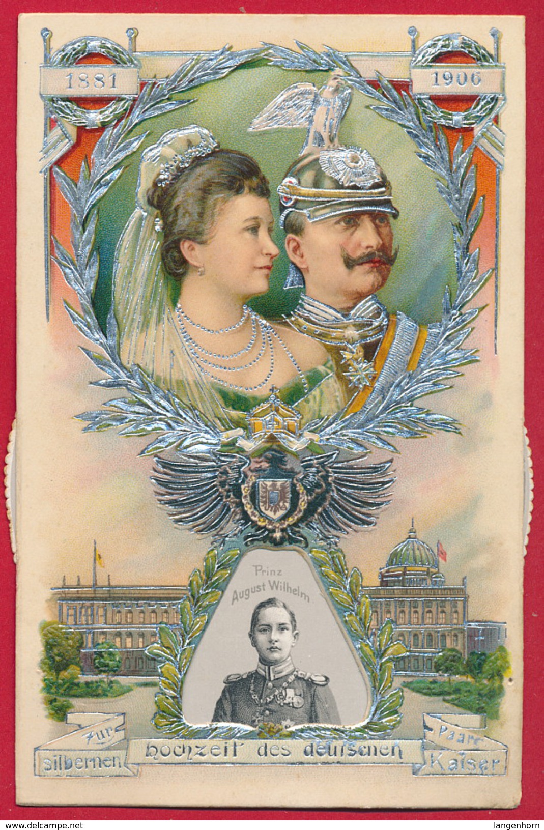 Mechanische AK 'Silberhochzeit Des Kaisers' ~ 1906 - Königshäuser