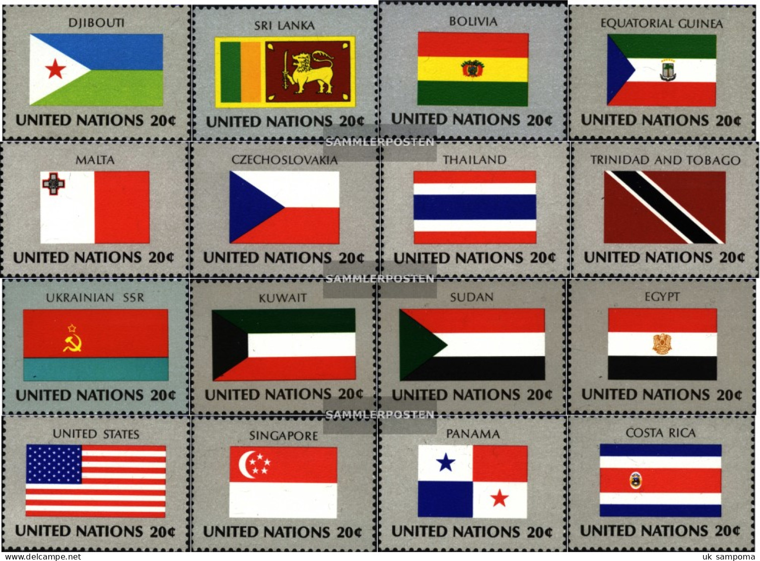 UN - New York 373-388 (complete Issue) Unmounted Mint / Never Hinged 1981 Member States - Unused Stamps