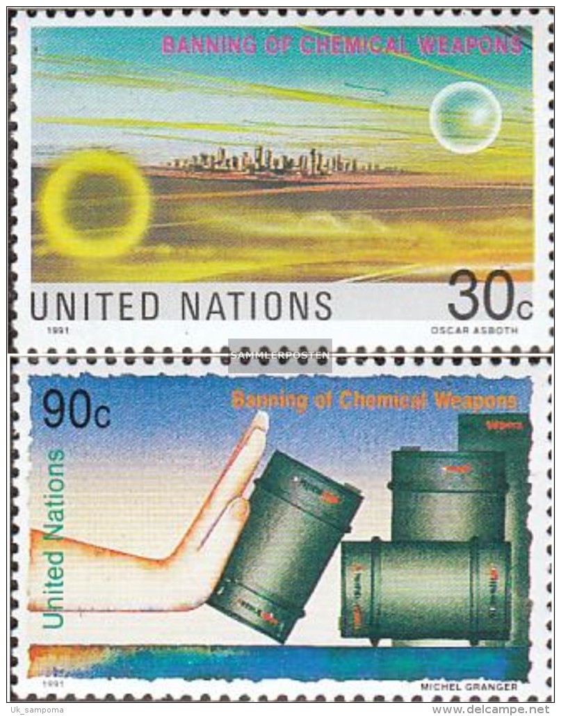 UN - New York 617-618 (complete.issue.) Unmounted Mint / Never Hinged 1991 Prohibition Chemical Weapons - Unused Stamps