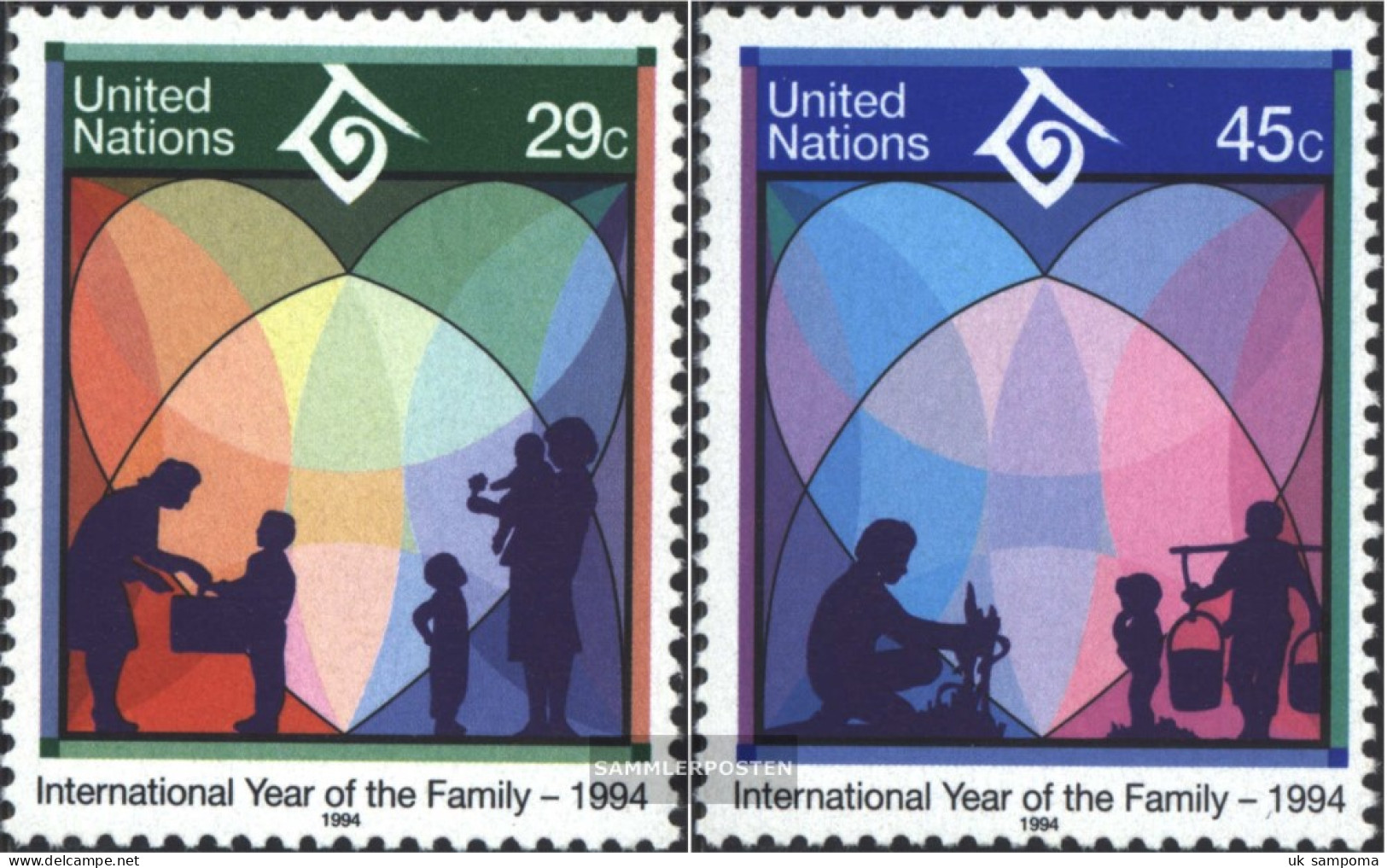 UN - New York 661-662 (complete Issue) Unmounted Mint / Never Hinged 1994 Year The Family - Unused Stamps