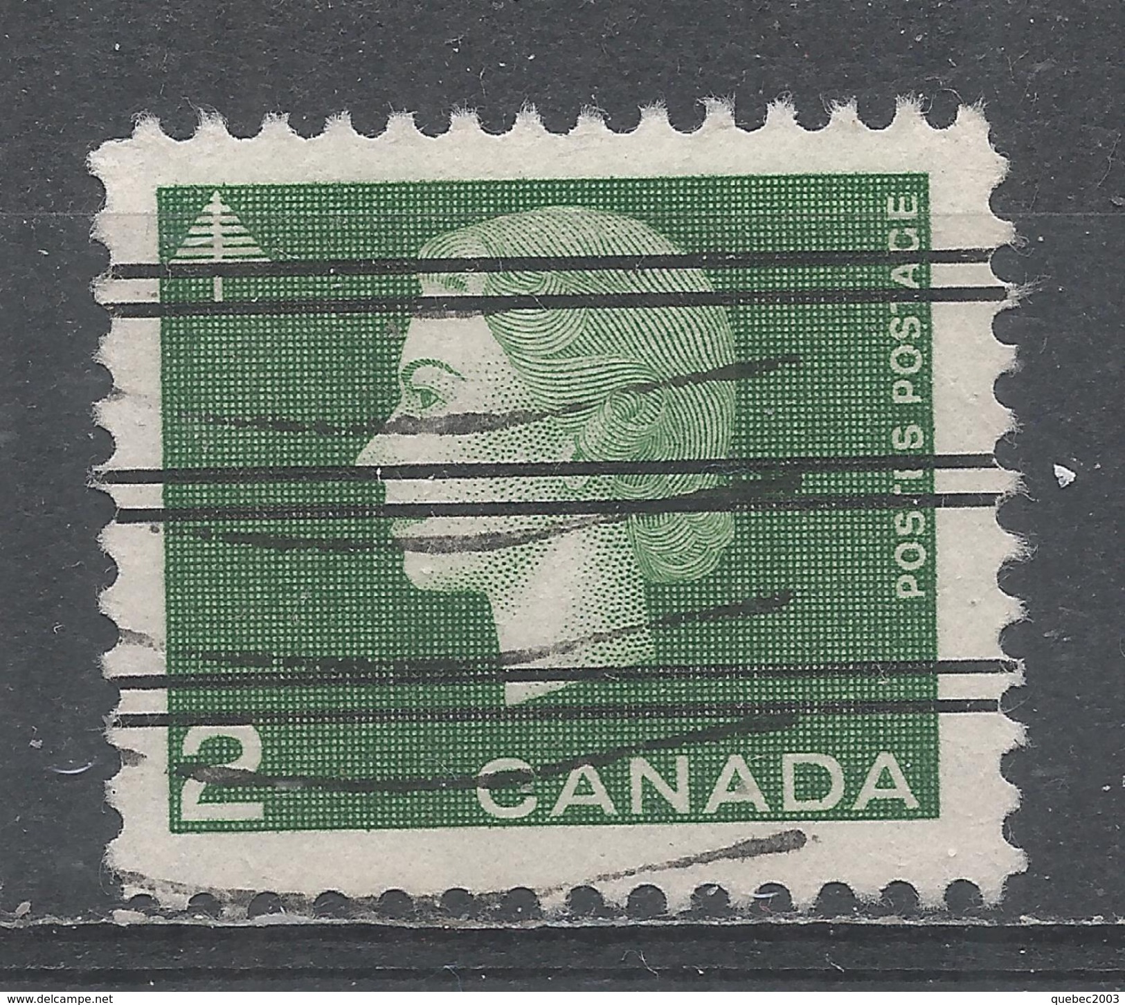 Canada 1963. Scott #402 (U) Queen Elizabeth II And Tree - Preobliterati