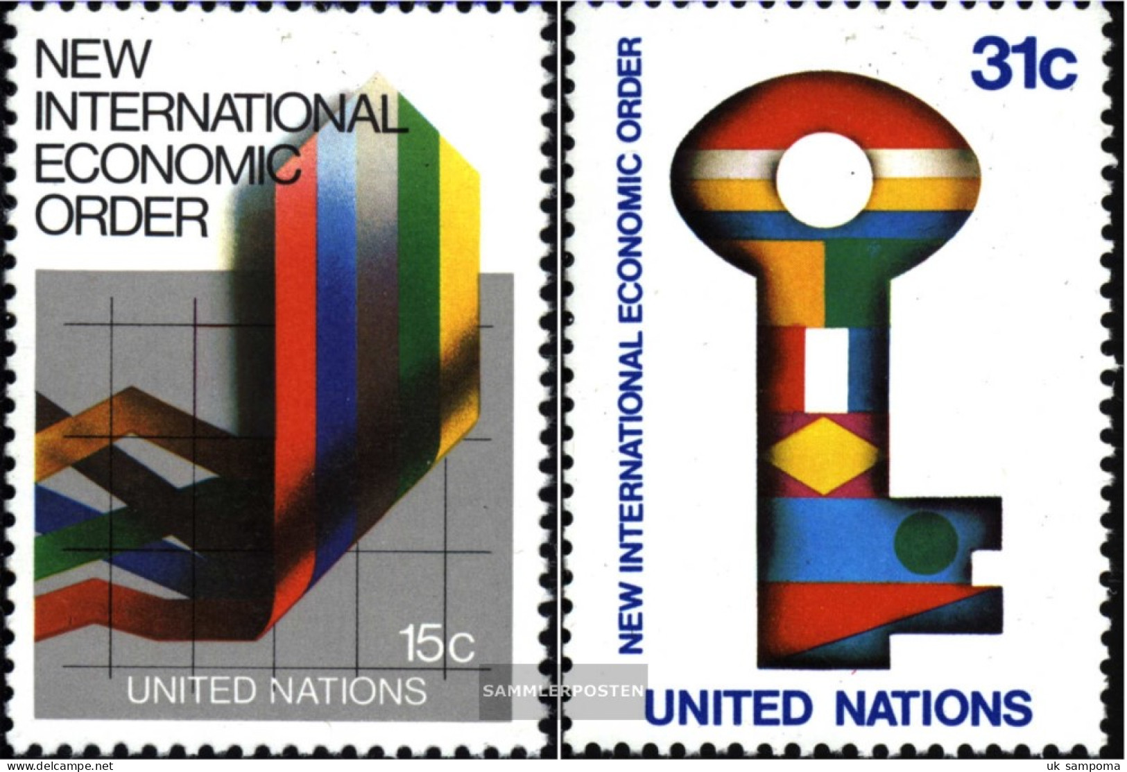 UN - New York 340-341 (complete Issue) Unmounted Mint / Never Hinged 1980 International Economic Order - Unused Stamps