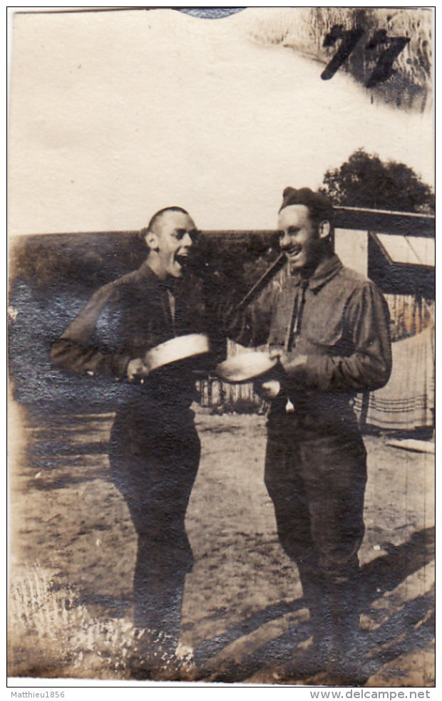 Photo Juillet 1917 JOUAIGNES (près Soissons) - Au Camp Américain, Soldats (A153, Ww1, Wk 1) - Guerre 1914-18