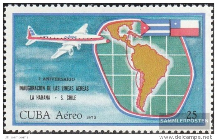 Cuba 1781 (complete Issue) Unmounted Mint / Never Hinged 1972 Airline Havana-santiago De Chile - Unused Stamps