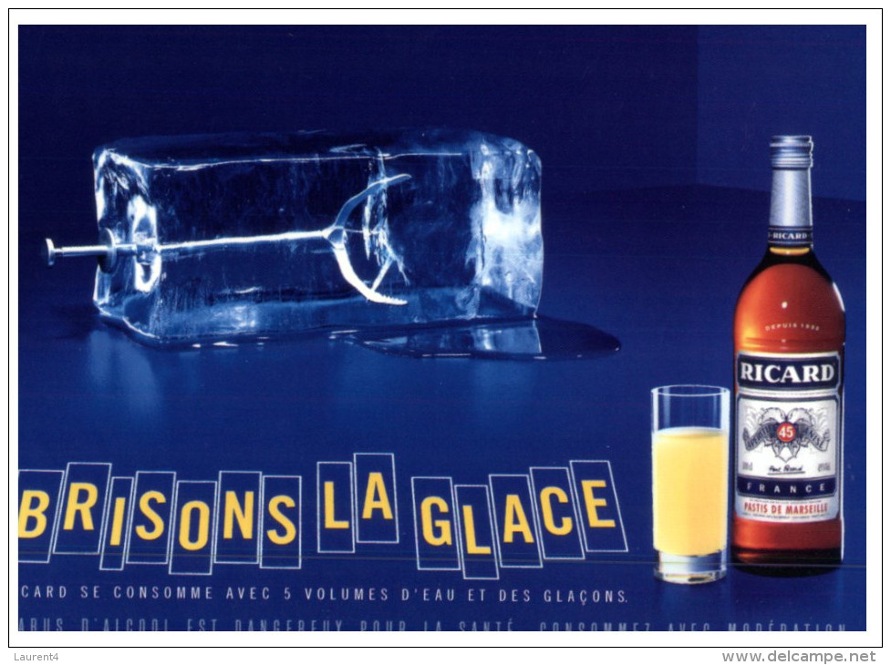 (M_S 8765) France - Ricard Drink Advertising - Publicitée Ricard - Advertising