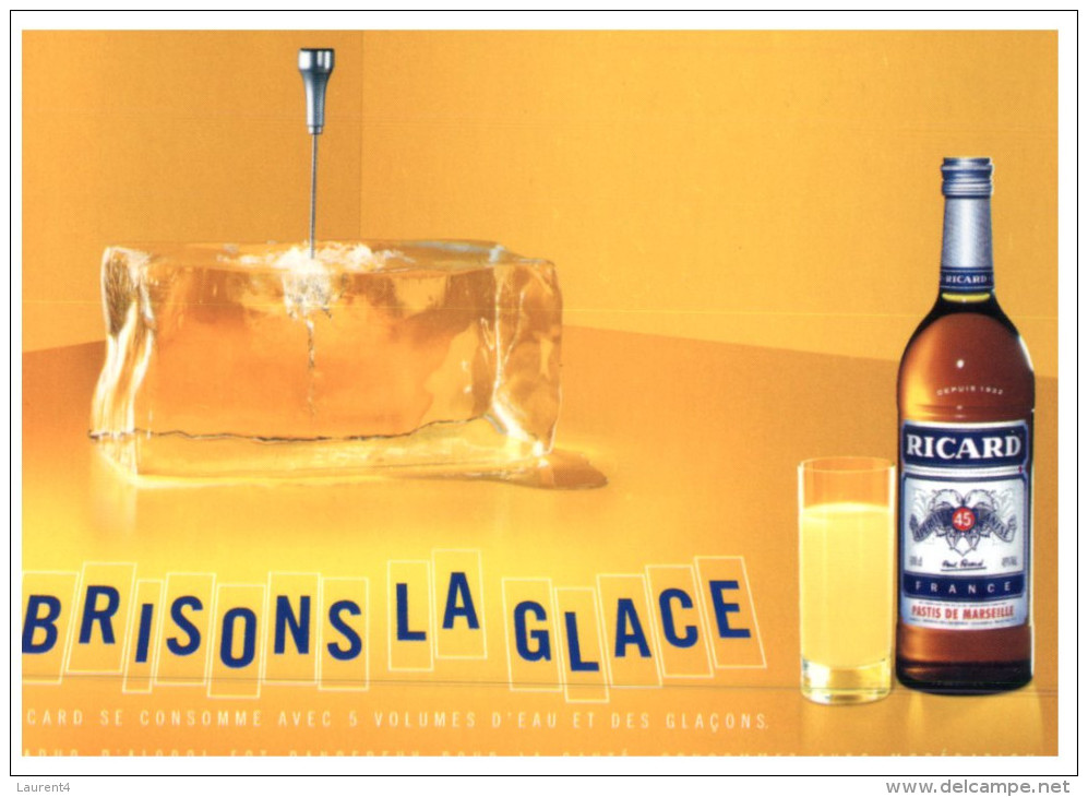 (M_S 8765) France - Ricard Drink Advertising - Publicitée Ricard - Reclame