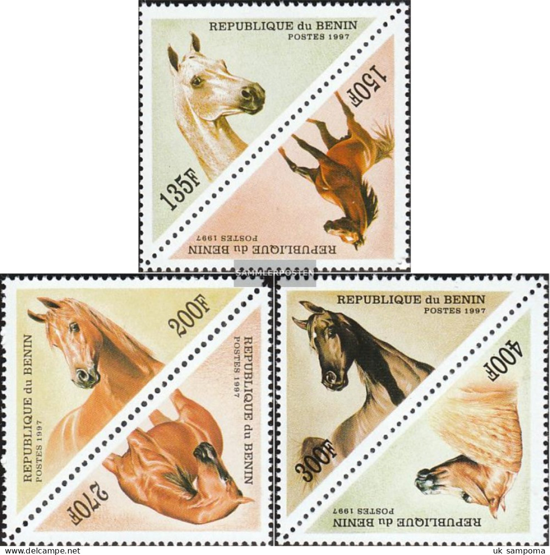 Benin 929-934 Couples (complete Issue) Unmounted Mint / Never Hinged 1997 Arabian Horses - Other & Unclassified