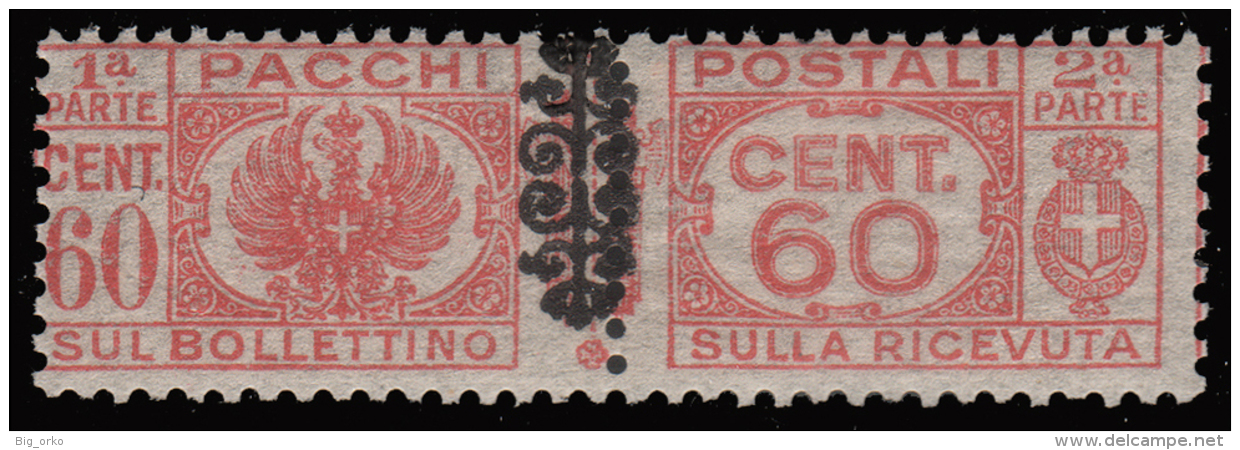 Italia - Pacchi Postali Del 1927/32 Soprastampato 60 C. Rosso (n° 53) - 1945 - Colis-postaux