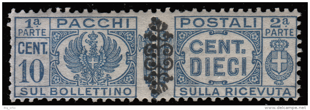 Italia - Pacchi Postali Del 1927/32 Soprastampato 10 C. Azzurro (n° 49) - 1945 - Colis-postaux