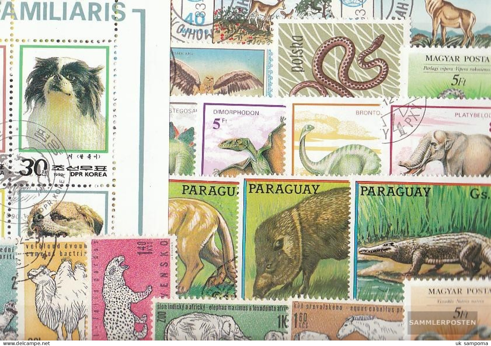 Motives 250 Different Animals Stamps - Unclassified