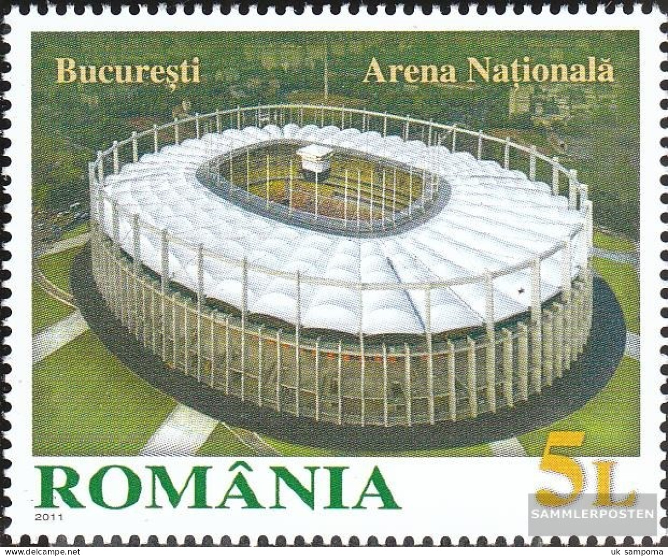 Romania 6559 (complete Issue) Unmounted Mint / Never Hinged 2011 Nationalarena Bucharest - Ungebraucht