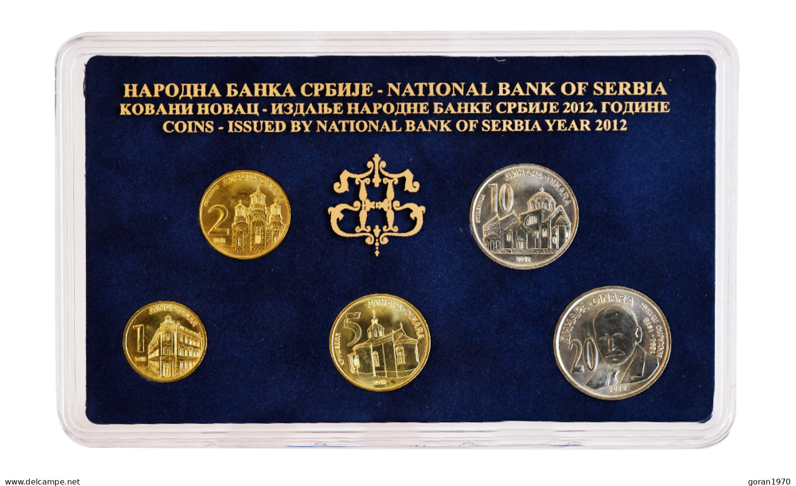 Serbia Coins Set 2012. UNC, NATIONAL BANK OF SERBIA, 20 Dinara Commemorative Mihajlo Pupin - Serbie