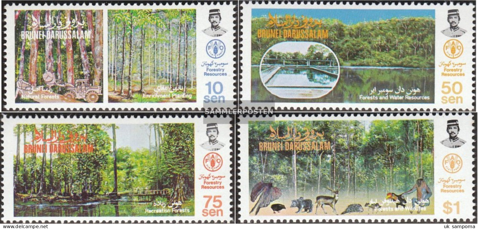 Brunei 303-306 (complete Issue) Unmounted Mint / Never Hinged 1984 Forestry - Brunei (...-1984)