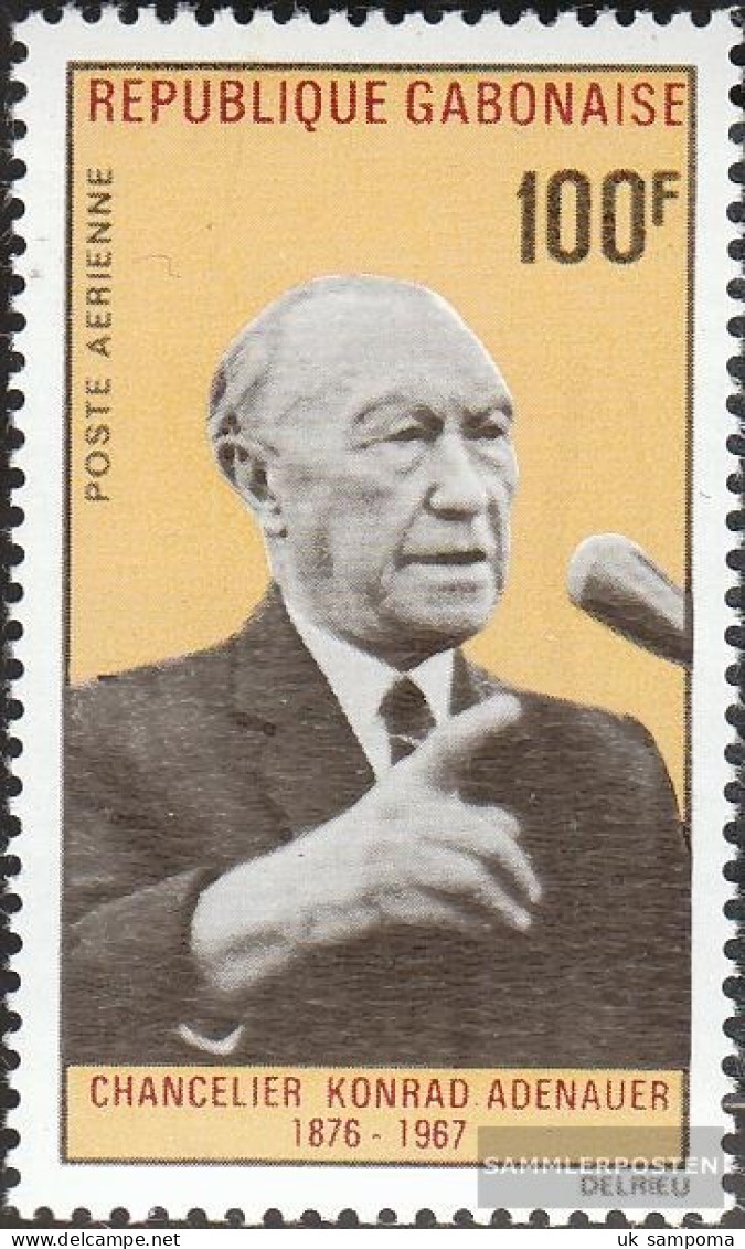 Gabon 296 (complete Issue) Unmounted Mint / Never Hinged 1968 1. Death Konrad Adenauer - Otros & Sin Clasificación