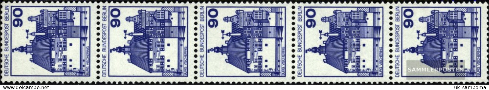 Berlin (West) 588R Five Strips Unmounted Mint / Never Hinged 1978 Fortresses And Castles - Unused Stamps