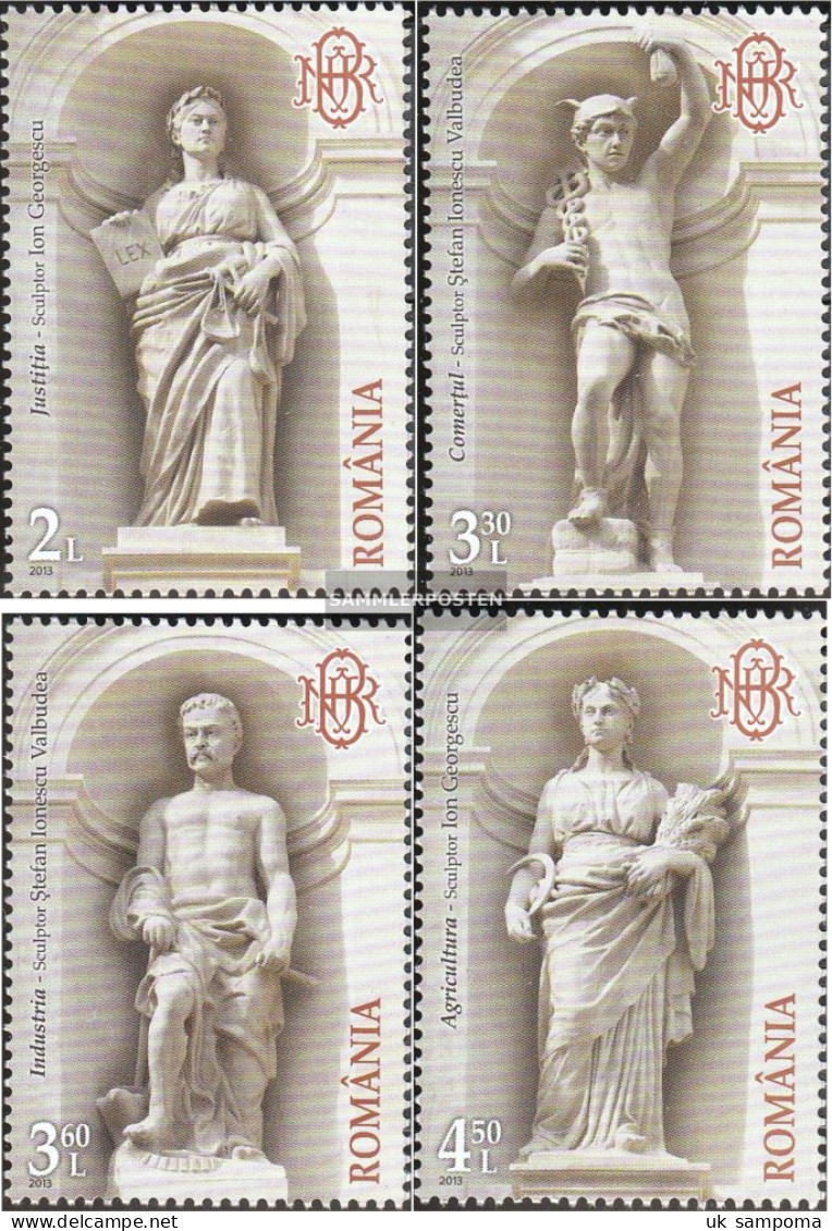 Romania 6745-6748 (complete Issue) Unmounted Mint / Never Hinged 2013 Architecture - Nuovi