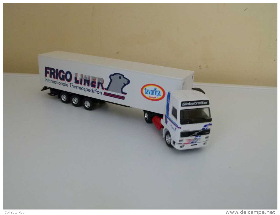 VOLVO TIR Frigo Liner Austria Metal Toy Model Truck 19cm. 100% Original Rare - Camiones, Buses Y Construcción