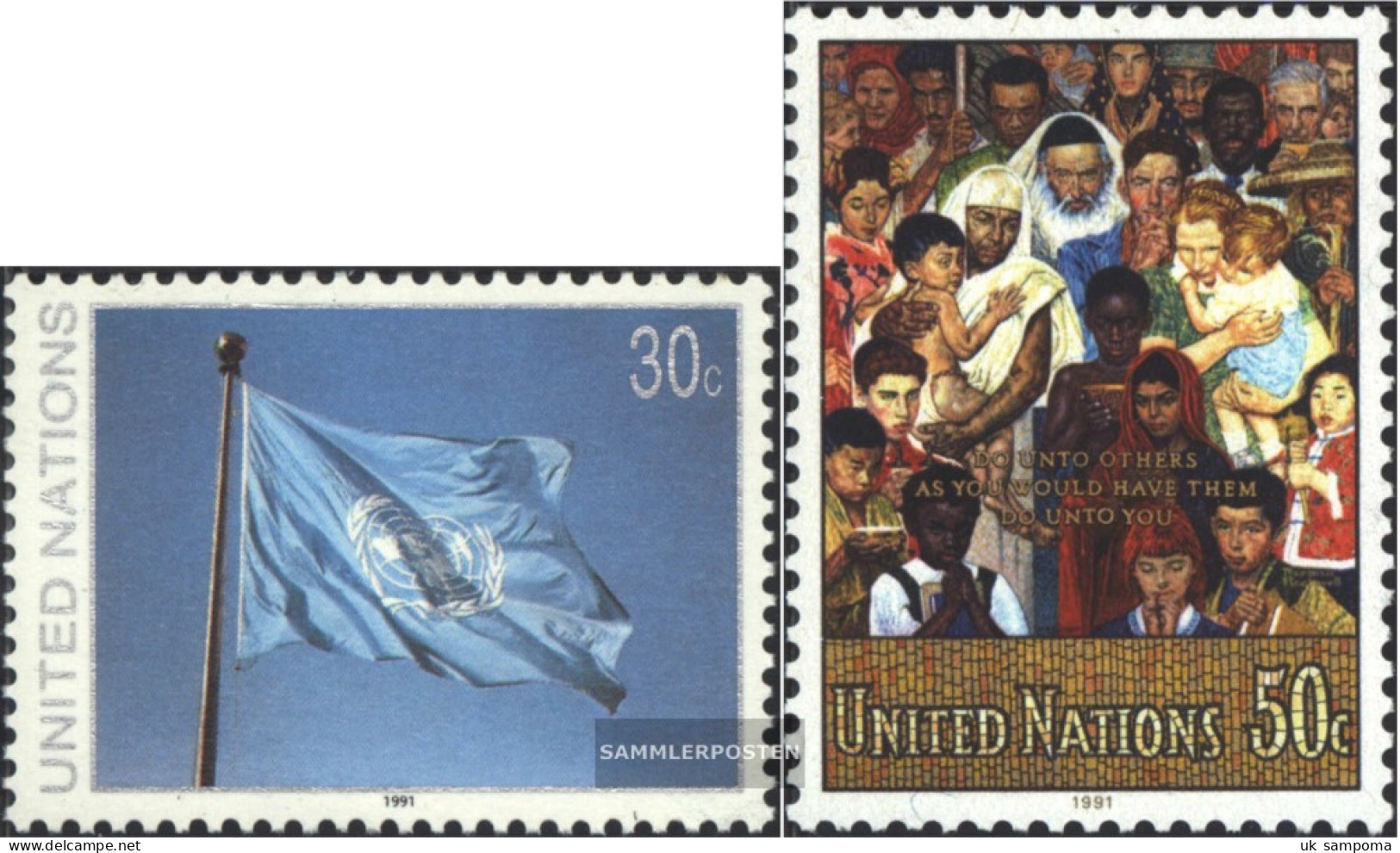 UN - New York 619-620 (complete Issue) Unmounted Mint / Never Hinged 1991 Clear Brands - Unused Stamps