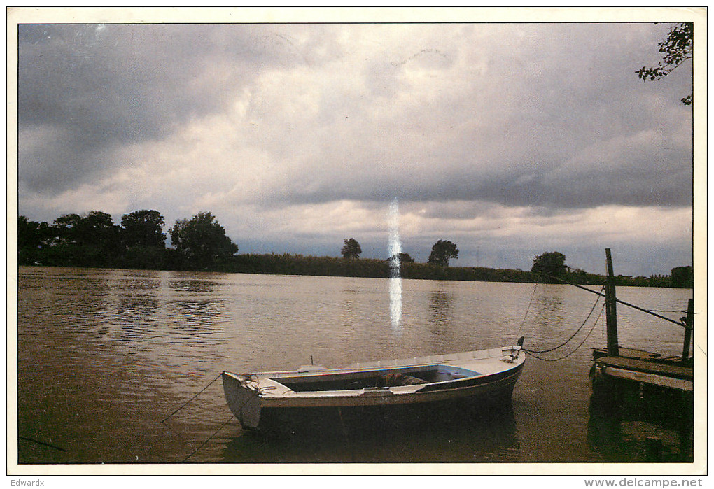 Arno River, Pisa, PI Pisa, Italy Postcard Posted 1998 Stamp - Pisa