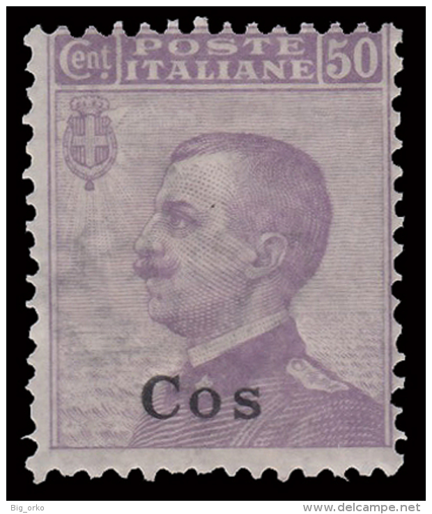 Italia - Isole Egeo: Coo - 50 C. Violetto - 1912 - Aegean (Coo)