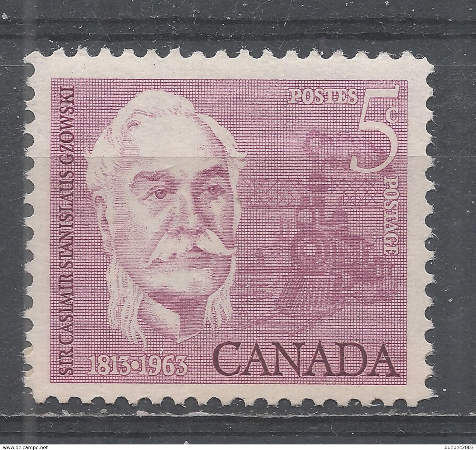 Canada 1963. Scott #410 (MNH) Sir Casimir Stanislaus Gwowski (1813-98), Locomotive - Neufs