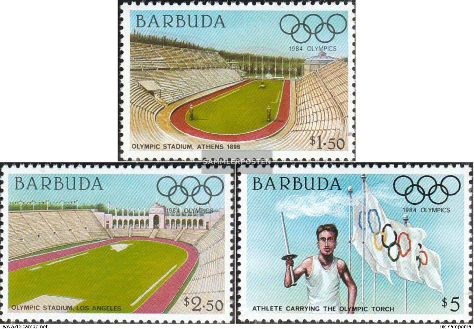 Barbuda 739-741 (complete Issue) Unmounted Mint / Never Hinged 1984 Olympics Summer - Autres & Non Classés