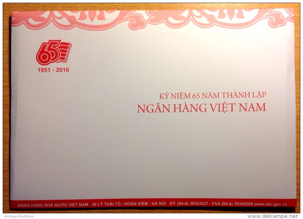 New Banknote Vietnam- 100 Dong - Folder Commemorative Bank Note - 2016 - Vietnam