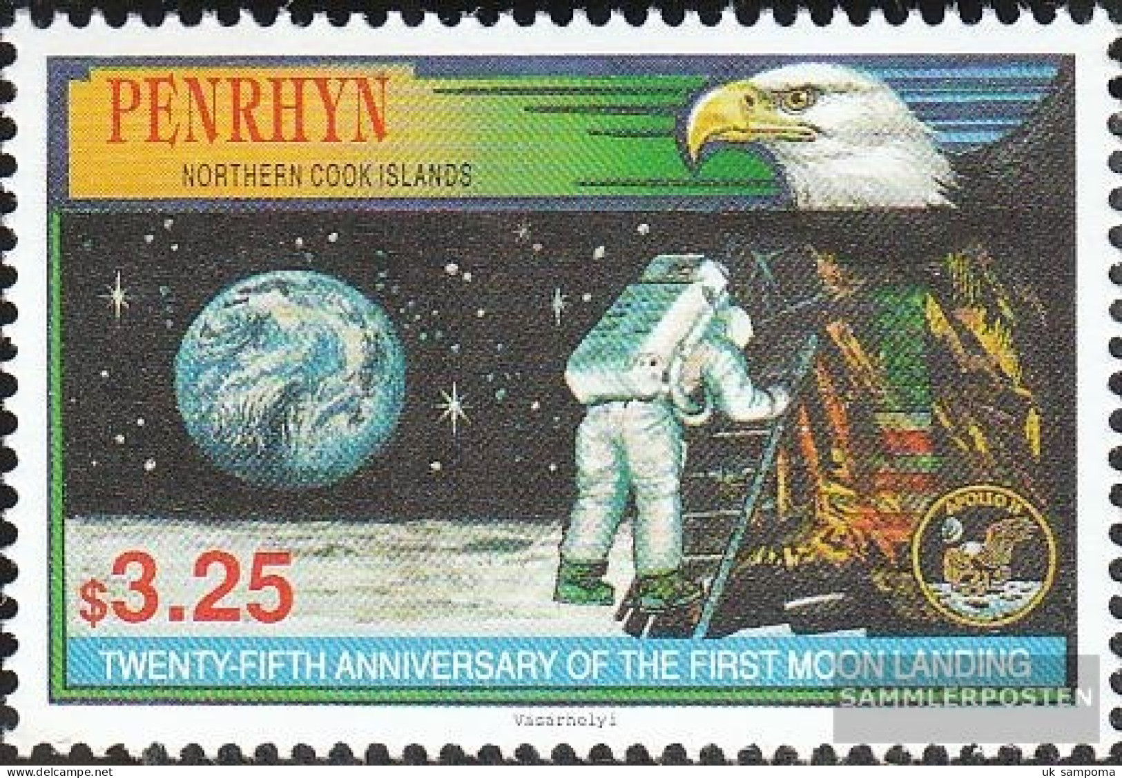 Penrhyn 564 (complete Issue) Unmounted Mint / Never Hinged 1994 First Manned Moon Landing - Penrhyn