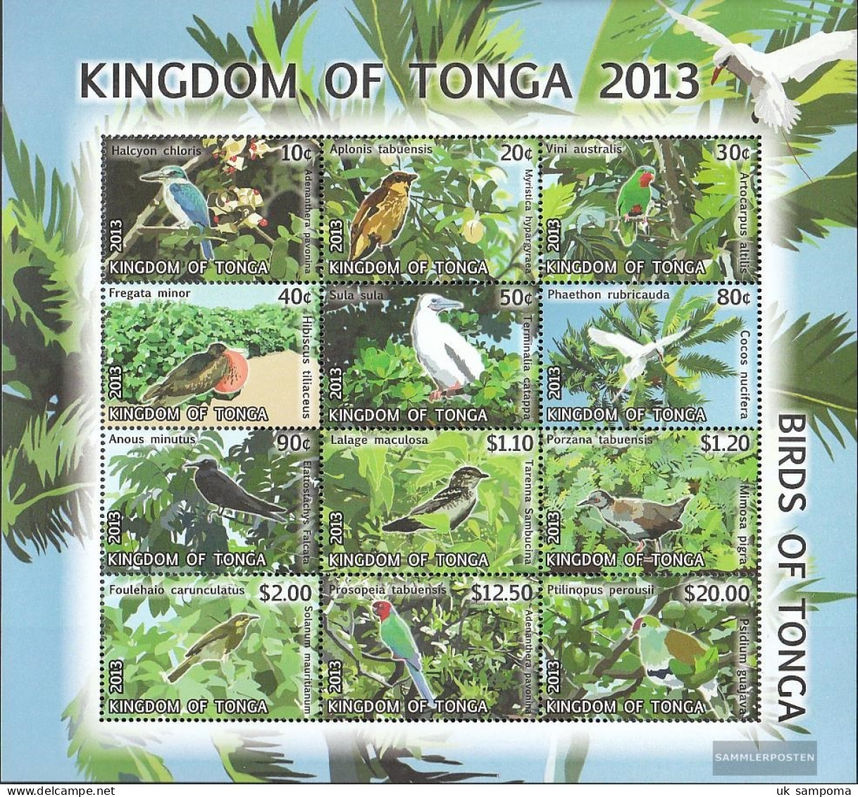 Tonga 1897-1908 Zd-archery (complete Issue) Unmounted Mint / Never Hinged 2013 Clear Brands: Birds - Tonga (1970-...)