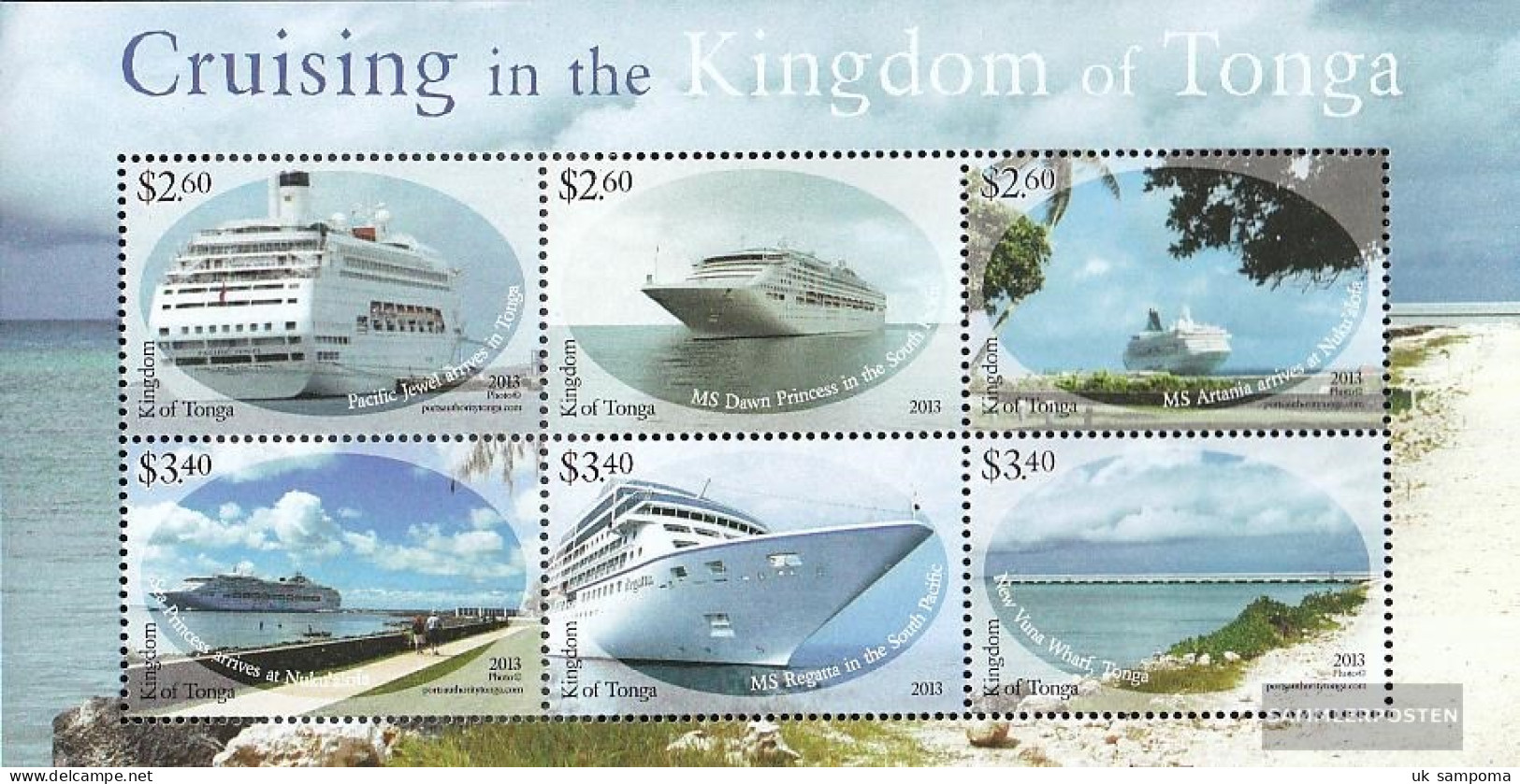 Tonga Block74 (complete Issue) Unmounted Mint / Never Hinged 2013 Kreuzfahrtschiffe - Tonga (1970-...)
