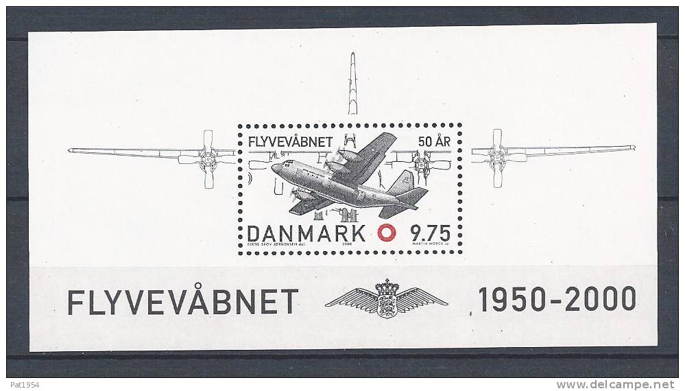 Danemark 2000 Bloc Feuillet N° 17 Neuf, Avion, Armée De L´air - Blocks & Sheetlets