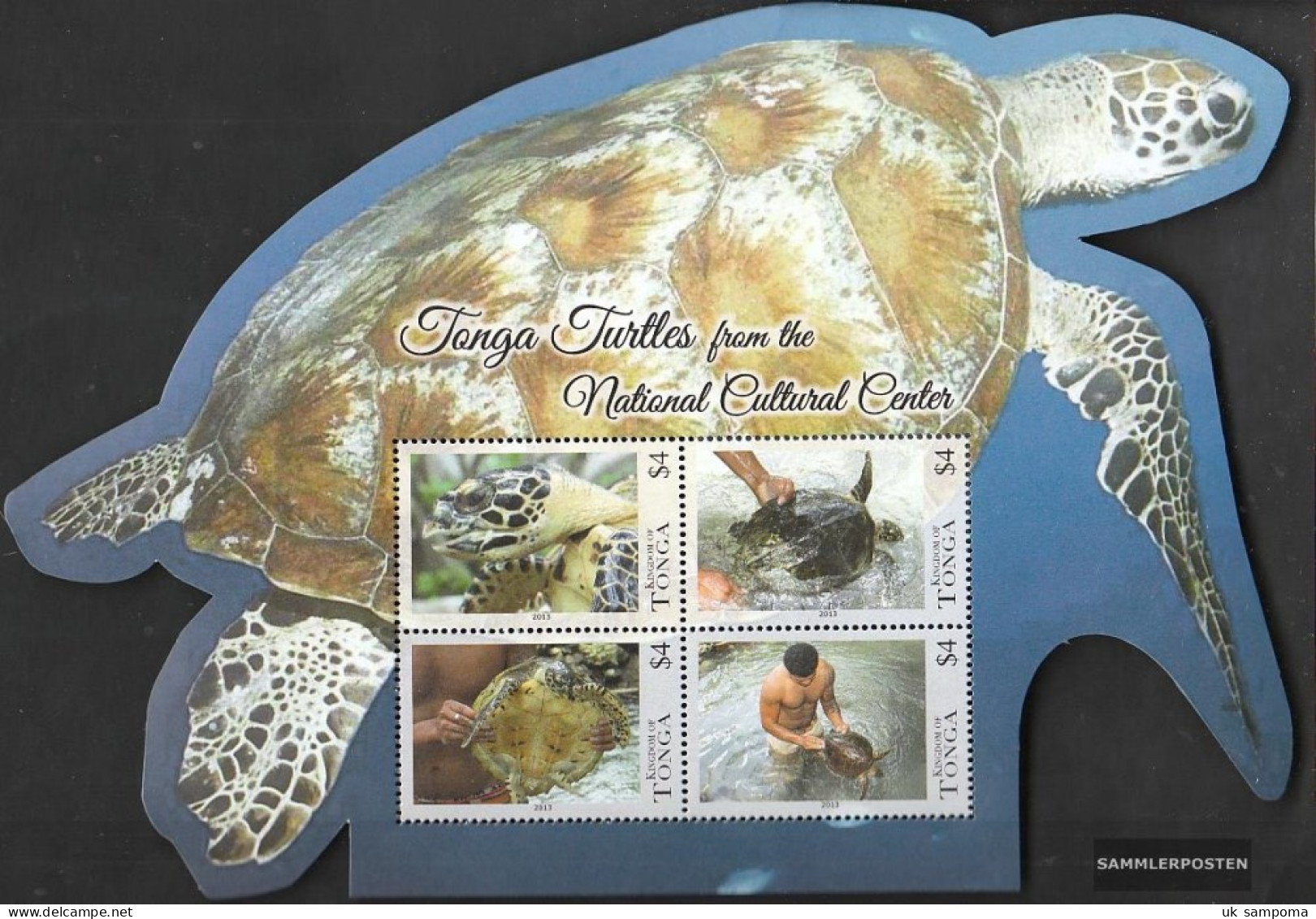 Tonga Block61 (complete Issue) Unmounted Mint / Never Hinged 2013 Marine Turtles - Tonga (1970-...)