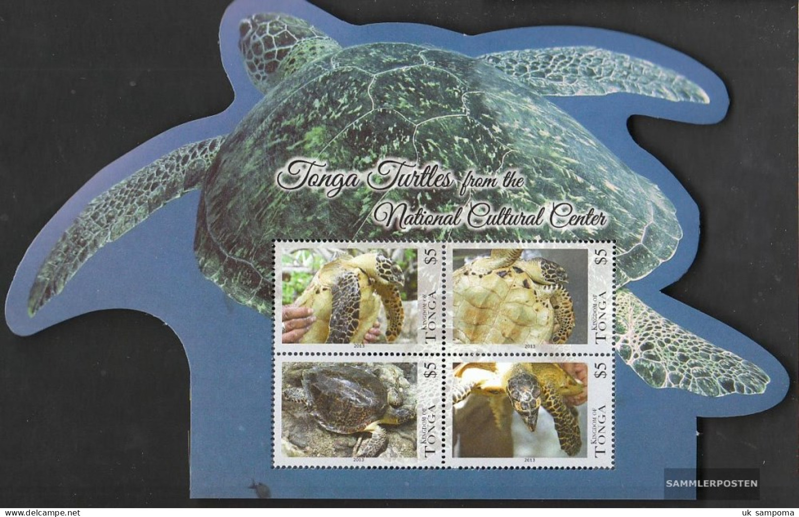 Tonga Block62 (complete Issue) Unmounted Mint / Never Hinged 2013 Marine Turtles - Tonga (1970-...)