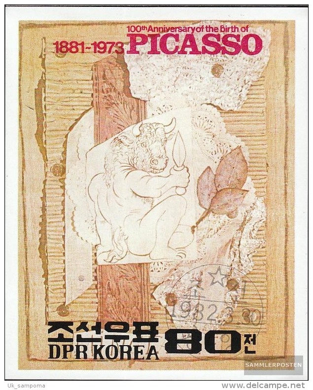 North-Korea Block110 (complete.issue.) Fine Used / Cancelled 1982 100. Birthday Pablo Picasso - Korea (Nord-)