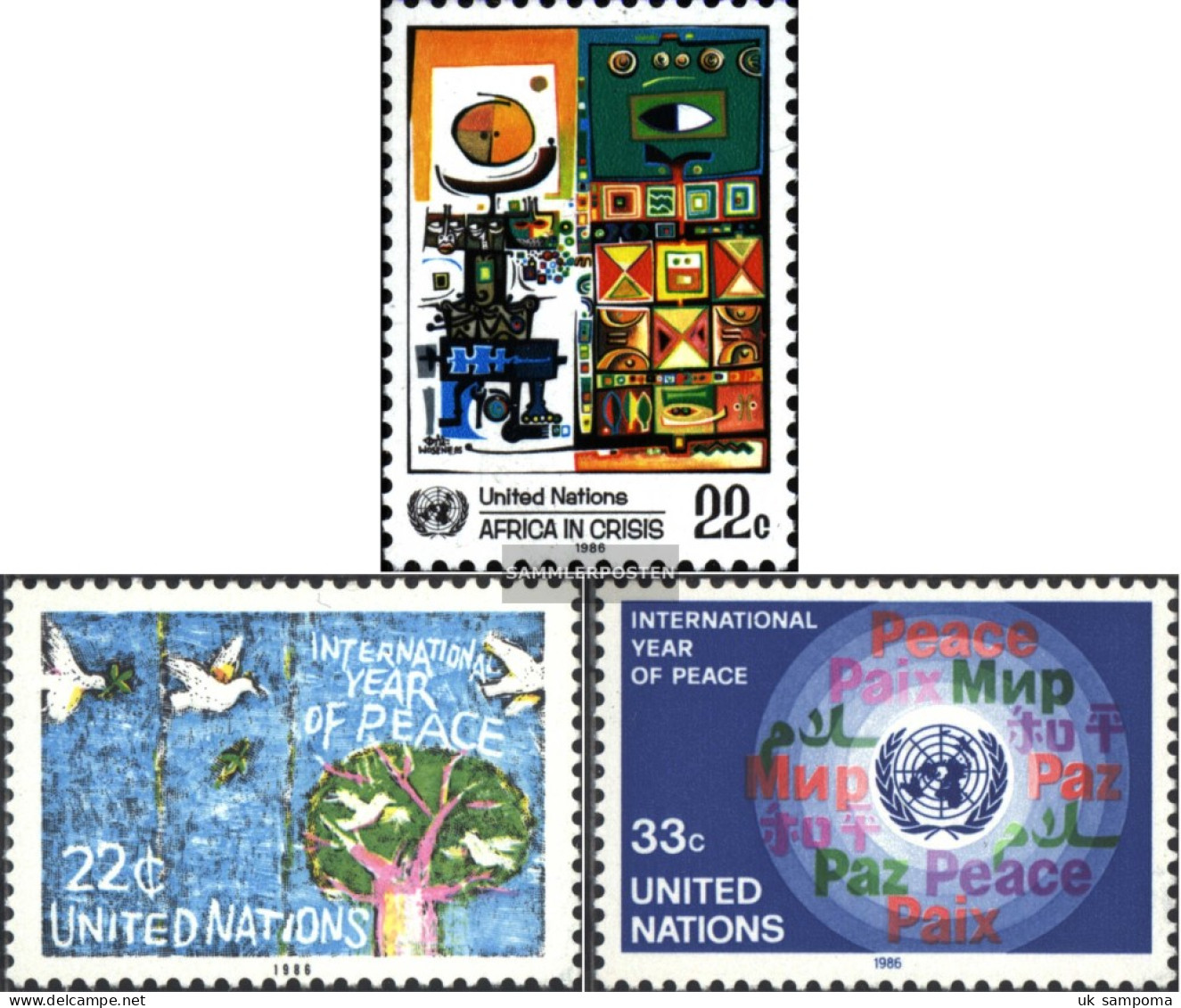 UN - New York 490,497-498 (complete Issue) Unmounted Mint / Never Hinged 1986 Special Stamps - Unused Stamps