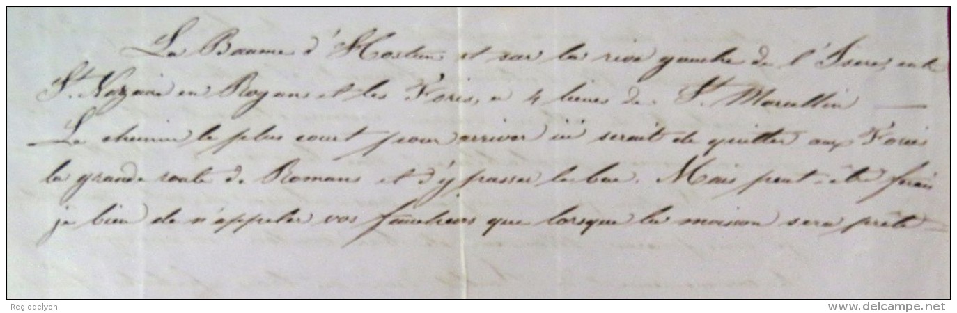 La Baume D´Hostun - Drôme - 3 Lettres Autographes 1851 - Agriculture Faucheur De Blé à La Faux / à Faucille - Historical Documents