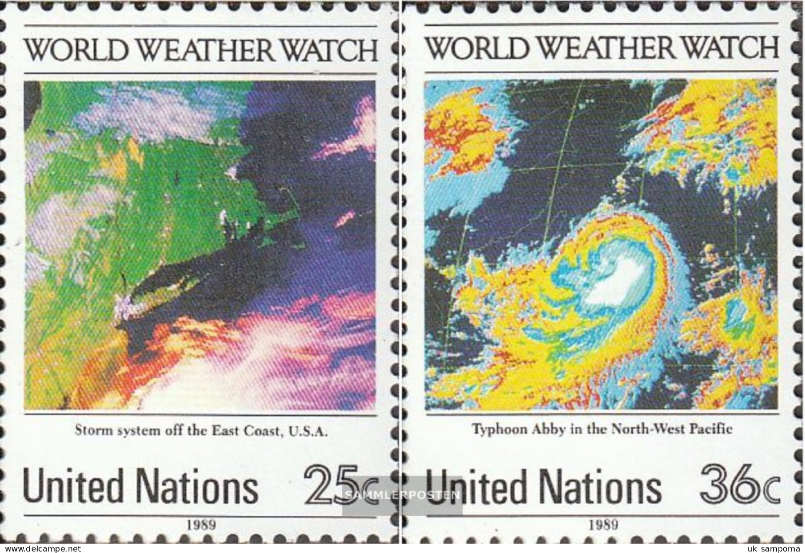 UN - New York 575-576 (complete Issue) Unmounted Mint / Never Hinged 1989 World-Weather-Wacht - Unused Stamps