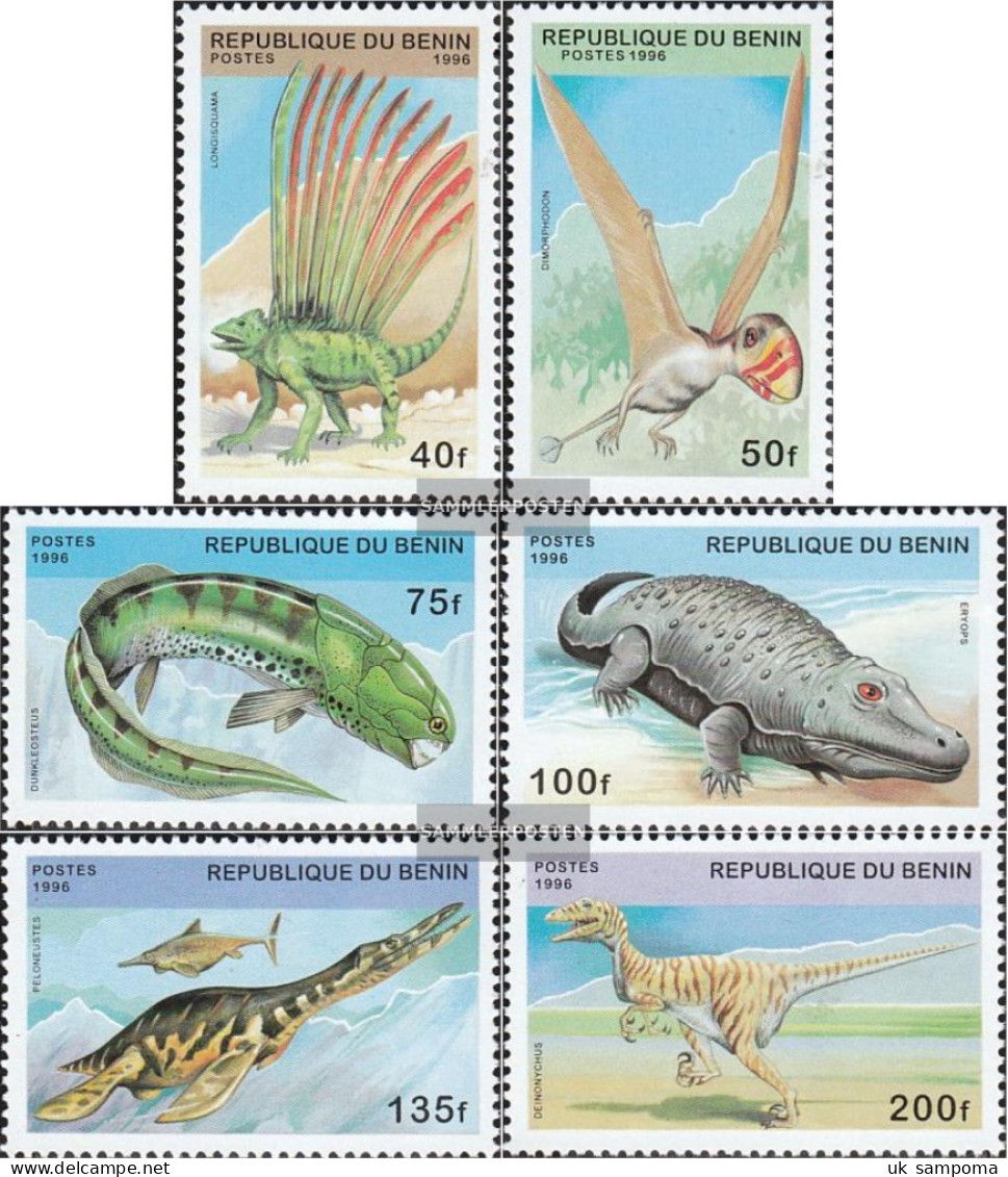 Benin 836-841 (complete Issue) Unmounted Mint / Never Hinged 1996 Prehistoric Animals - Autres & Non Classés