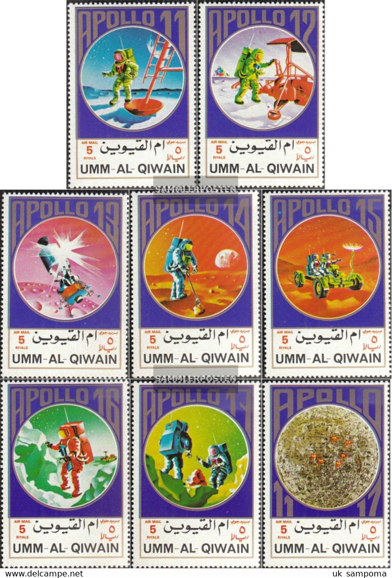 Umm Al Qaiwain 922A-929A (complete Issue) Unmounted Mint / Never Hinged 1972 Space - Umm Al-Qiwain