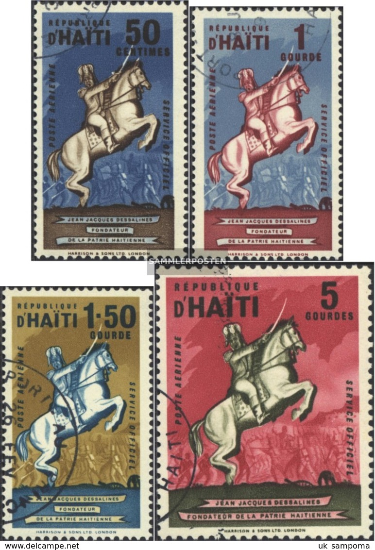 Haiti D6-D9 (complete Issue) Fine Used / Cancelled 1962 Official Stamp: Dessalines - Haiti