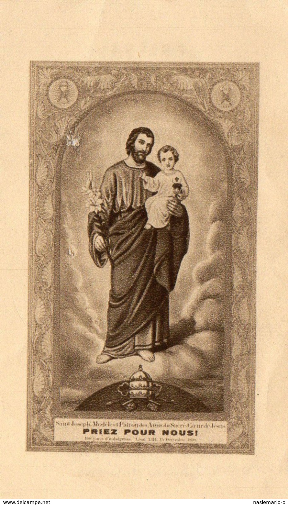 IMAGE PIEUSE St Joseph Priez Pour Nous - Santini