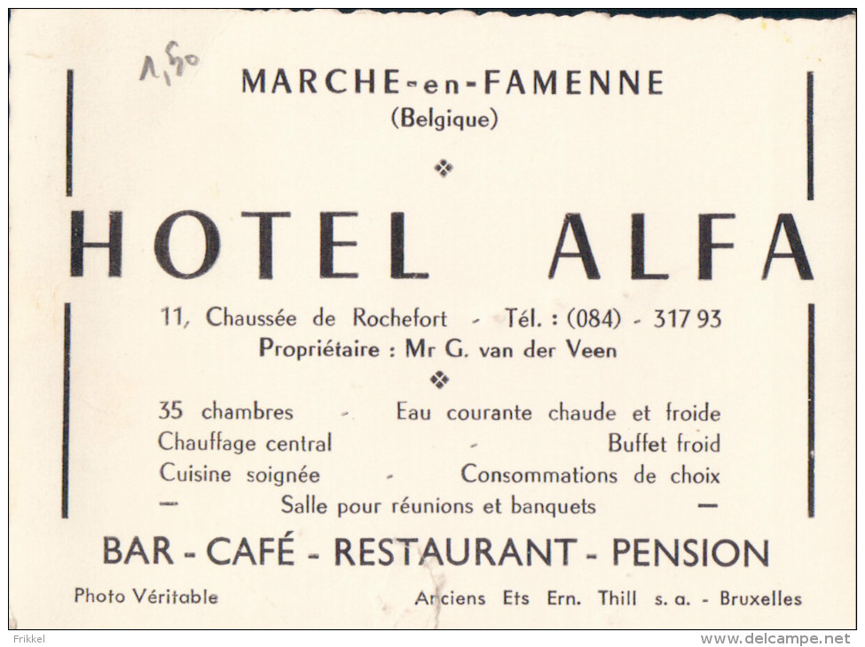 Marche-en-Famenne Hôtel Alfa (propriétaire Mr G Van Der Veen - Marche-en-Famenne