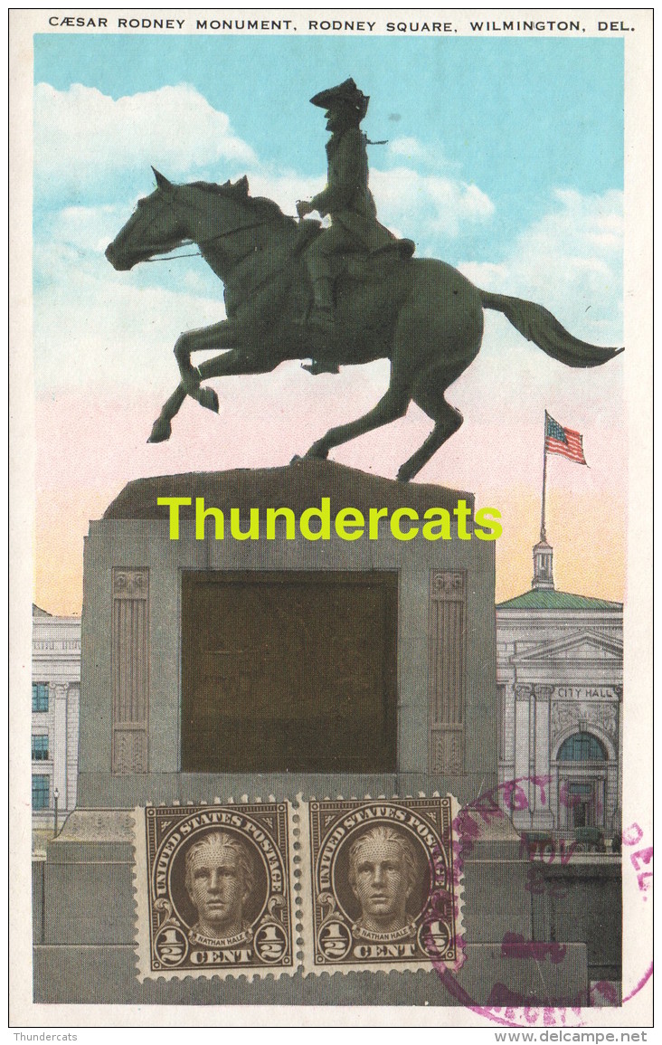 CPA  CAESAR RODNEY MONUMENT RODNEY SQUARE WILMINGTON MAXIMUM CARD ? - Wilmington