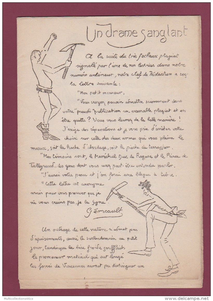 290716 - PARIS Revue Journal - éditorial LE SCARABEE N°3 - 15 Décembre 1923 Humour Satire Dessin - Collections