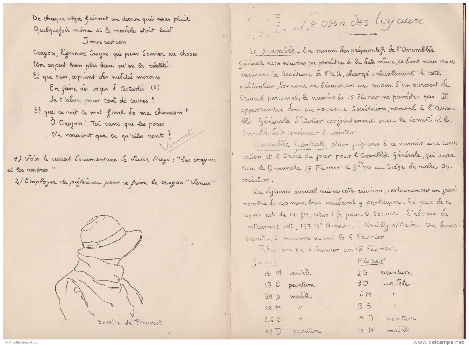 290716 - PARIS Revue Journal - éditorial LE SCARABEE N°4 - 15 Janvier 1924 - Humour Satire Dessin - Collections