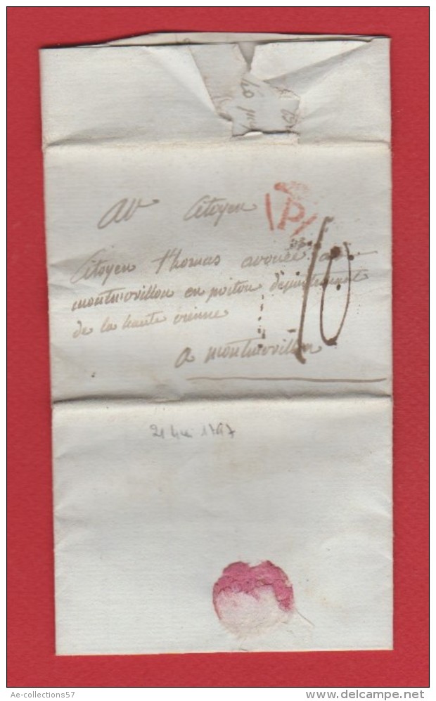 Lettre De Paris  --  Pour Montmorillon 1797 - 1701-1800: Precursori XVIII