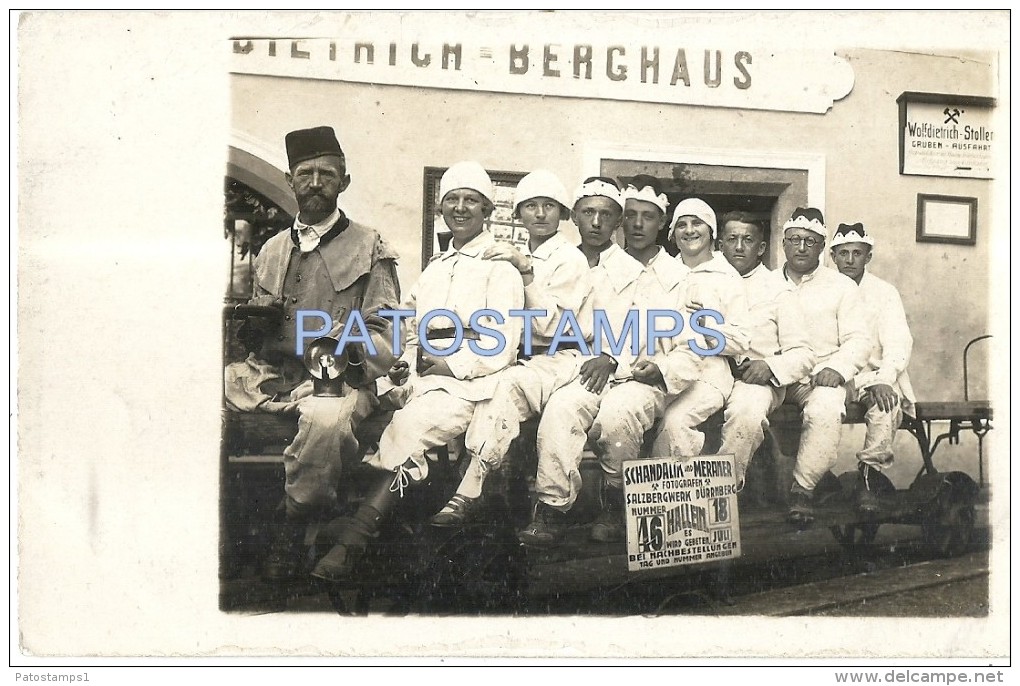 54155 TURKEY HELP COSTUMES MAN & PEOPLE SALZBERGWERK GERMANY POSTAL POSTCARD - Turquie