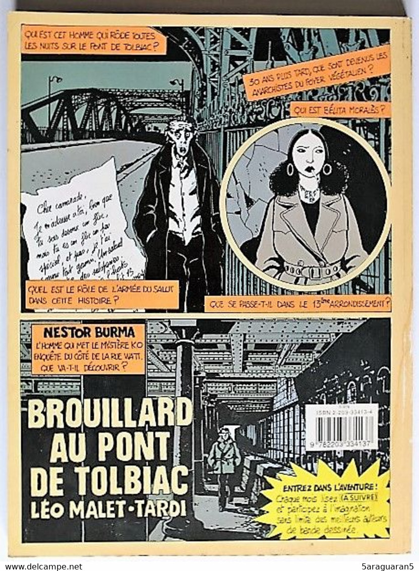 BD NESTOR BURMA ( TARDI ) - 1 - Brouillard Au Pont De Tolbiac - EO 1982 - Tardi